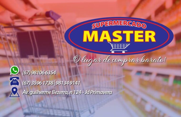 Somente hoje super promoção no Supermercado Master