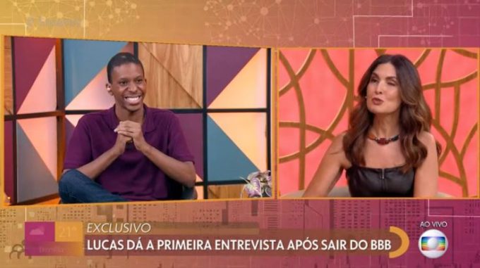 Em entrevista à Fátima Bernardes, Lucas Penteado fala sobre postura dos confinados do BBB 21