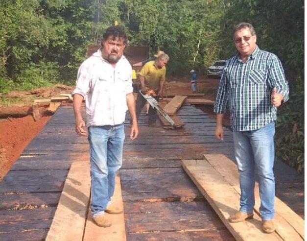 Ponte sobre o córrego cedro é concluída pela secretaria de obras de Cassilândia