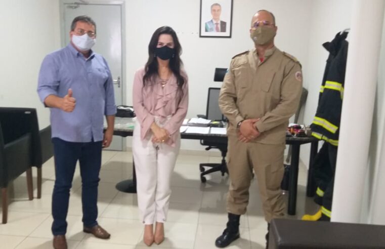 Vice-prefeito de Cassilândia participa de reunião projetando a instalação de um corpo de bombeiros no município.