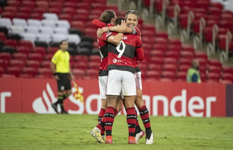 Arrascaeta, Gabigol e Pedro brilham, Flamengo goleia Unión La Calera e segue líder e 100% na Libertadores