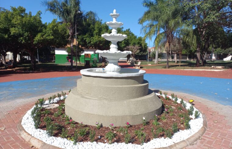 Praça São Joaquim da Vila Pernambuco ganhou um chafariz