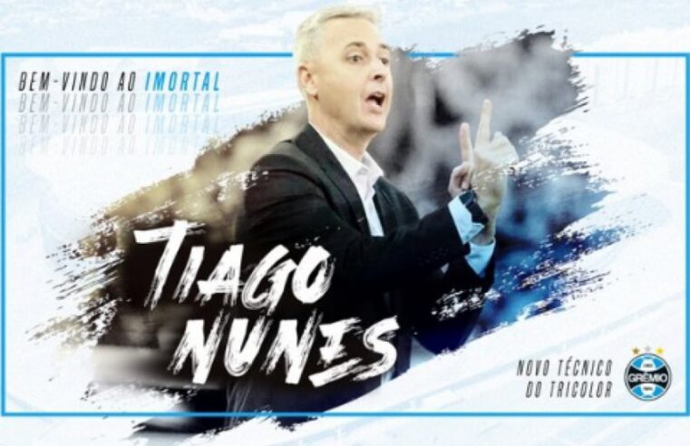 Tiago Nunes é anunciado como novo técnico do Grêmio