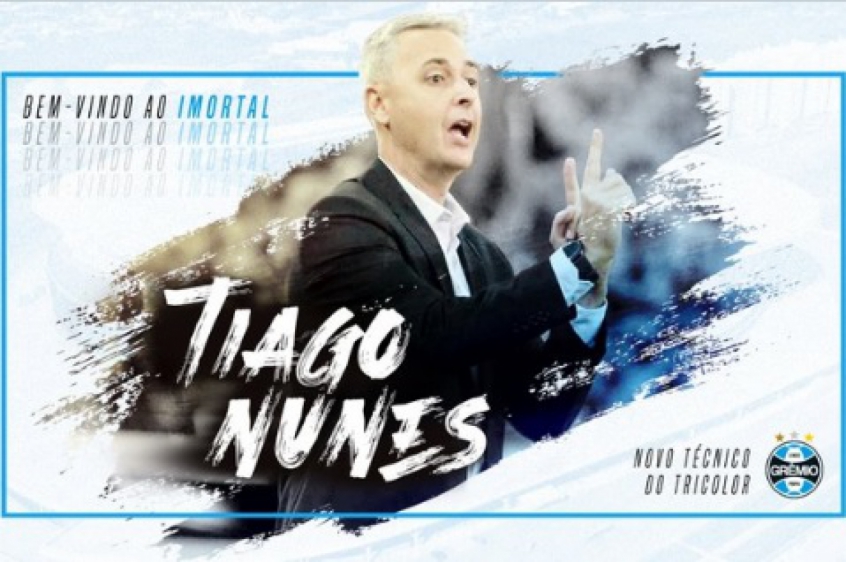 Tiago Nunes é anunciado como novo técnico do Grêmio