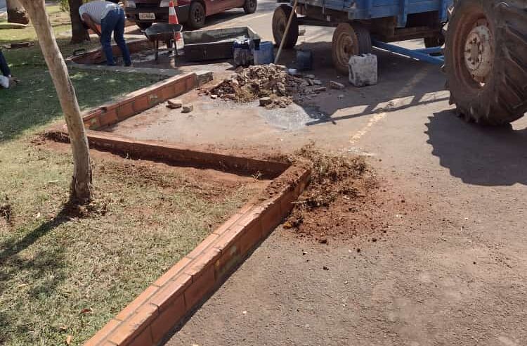 Guias de estacionamento na praça São José foram rebaixadas