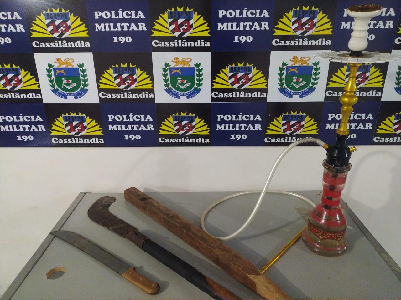 Após apresentação dos Soldados recém formados, Polícia Militar de Cassilândia prende jovem em flagrante por expor duas menores ao uso de narguilé