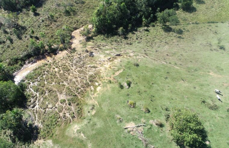 Polícia Militar Ambiental em Cassilândia autua paulista em R$ 5 mil por degradação de leito e matas ciliares de córrego em sua propriedade em Inocência