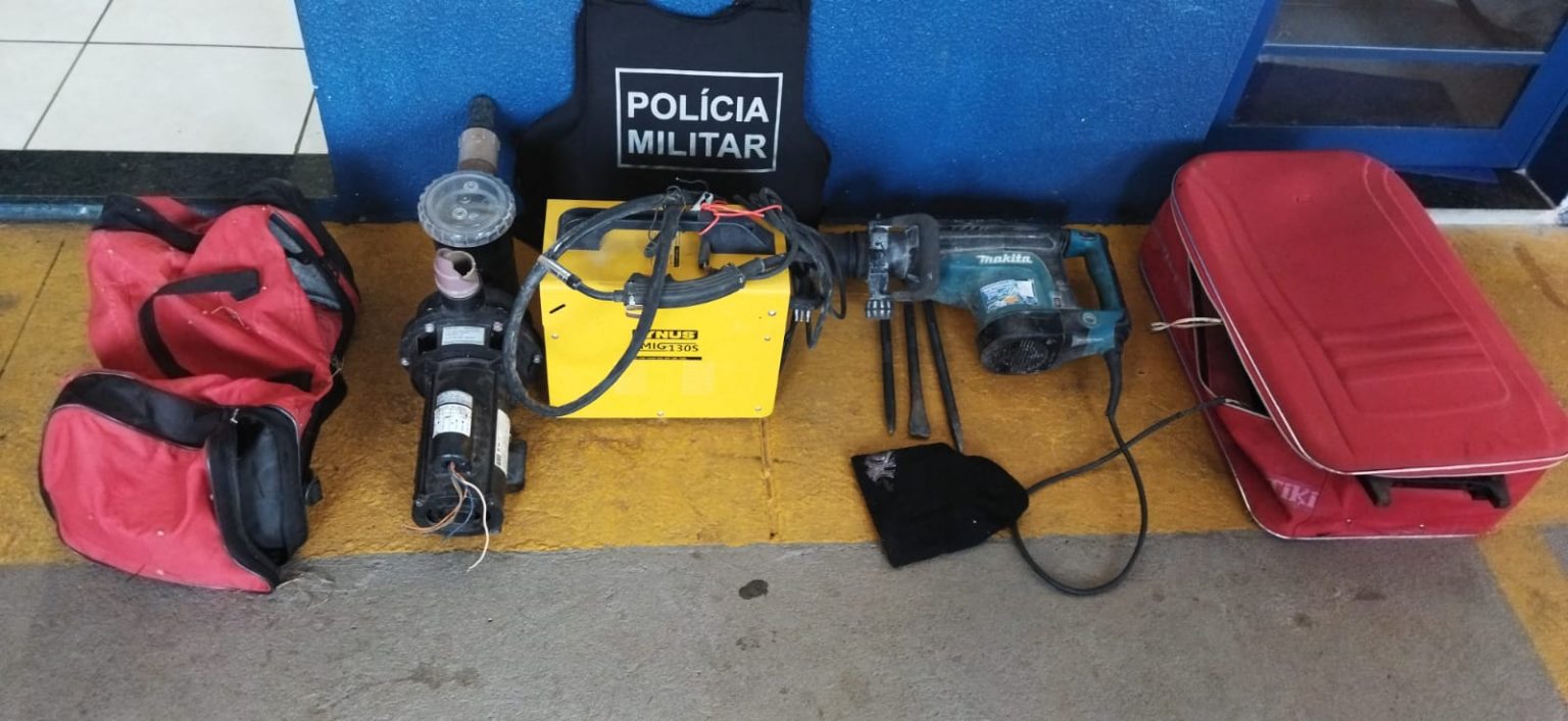 Polícia Militar recupera objetos furtados em Paranaíba