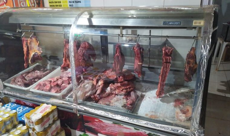 Donos de açougue são presos em MS com 180 quilos de carne estragada