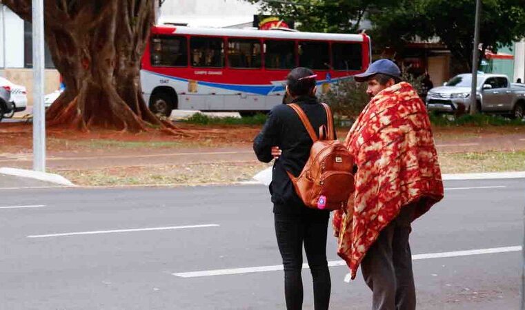 Meteorologia alerta para onda de frio com geada e mínima de 0ºC em MS nesta semana