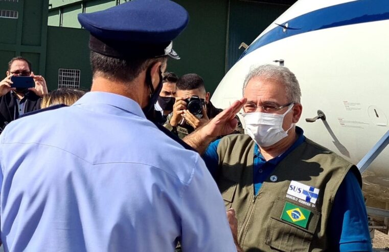 Ministro da Saúde chega a Campo Grande e segue para reunião na Alems