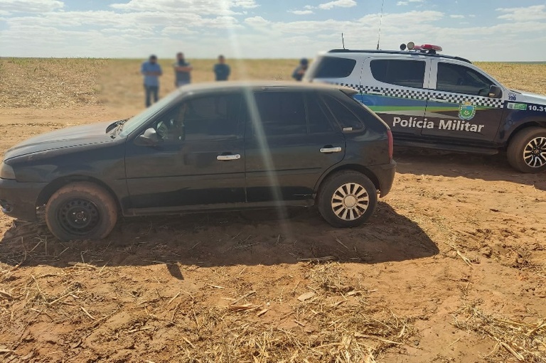 PM de Chapadão do Sul recupera veículo tomado em assalto em Cassilândia