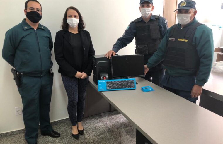 Polícia Militar de Nova Casa Verde recebe equipamento de informática novos