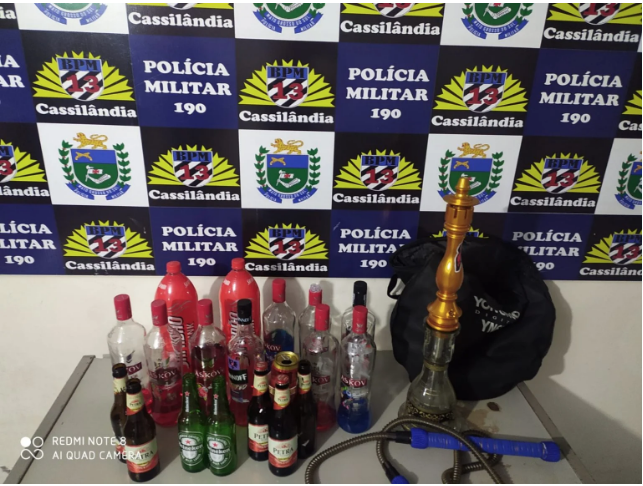 Organizador de festa em chácara em Cassilândia é preso por permitir presença de menores e bebidas alcoólicas