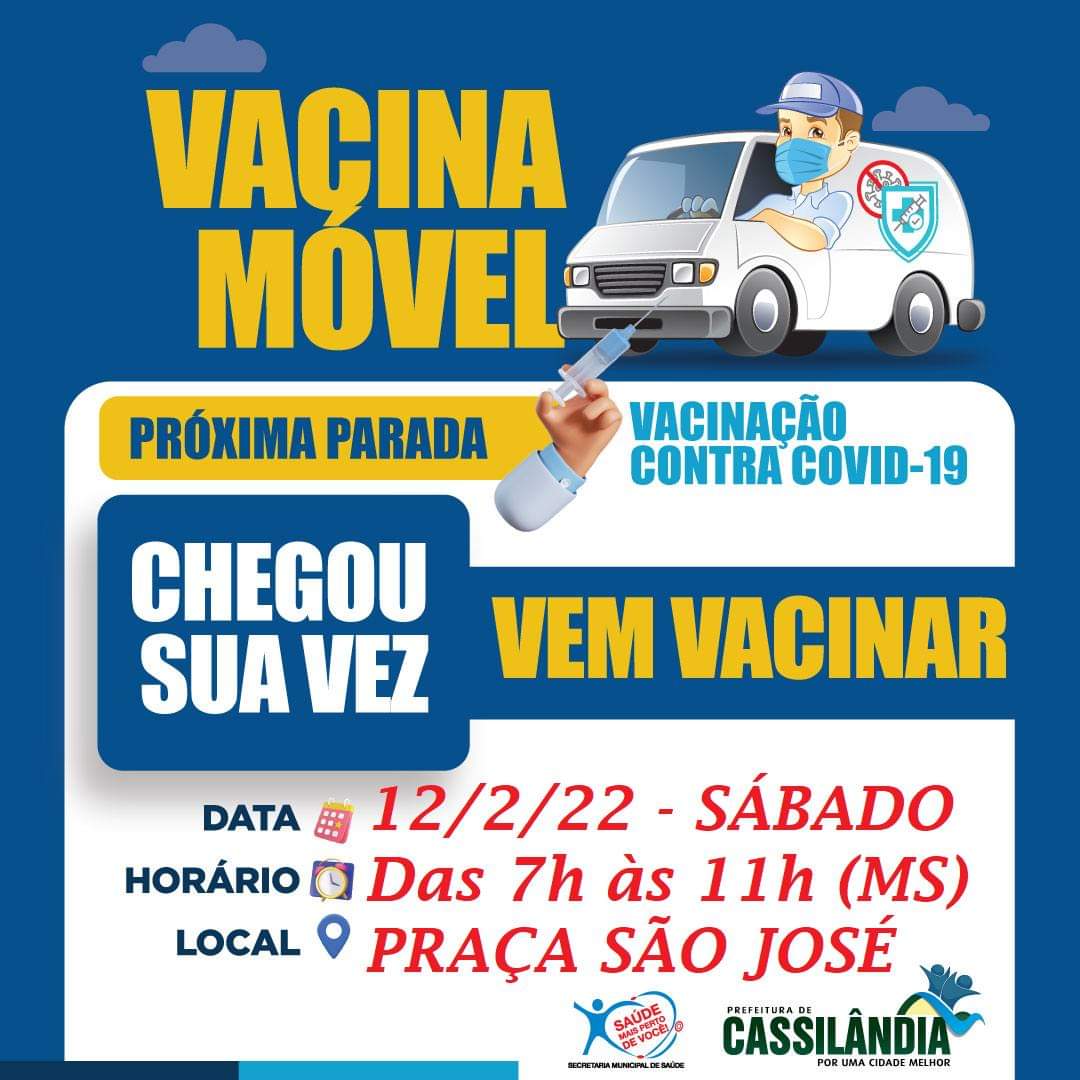 Confira Vacina Móvel que aconteceu sábado na praça São José em Cassilândia – MS