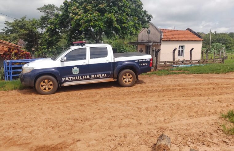 Em Paranaíba, Polícia Militar realiza o patrulhamento rural na regiões da Serra, na Vila Raimundo e no Distrito São João do Aporé