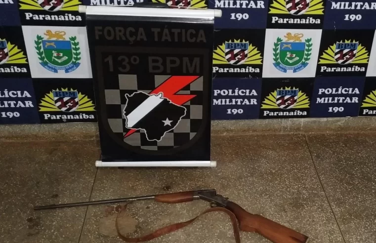 Polícia Militar prende, em Paranaíba, homem por receptar arma de fogo furtada em propriedade rural de Cassilândia