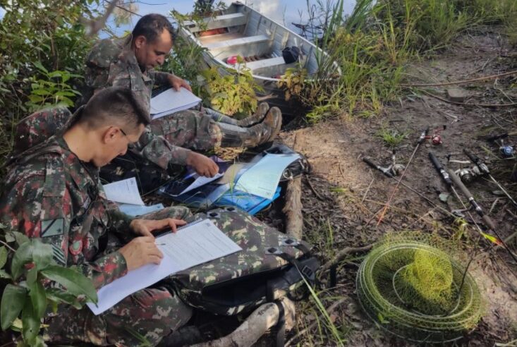 PMA de Cassilândia prende e autua em R$ 2,8 mil quatro infratores por pescar durante a piracema e apreende pescado e petrechos de pesca