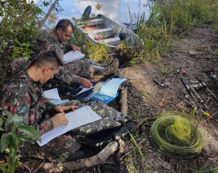 PMA de Cassilândia prende e autua em R$ 2,8 mil quatro infratores por pescar durante a piracema e apreende pescado e petrechos de pesca