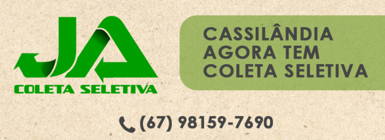 Cassilândia agora tem coleta seletiva!