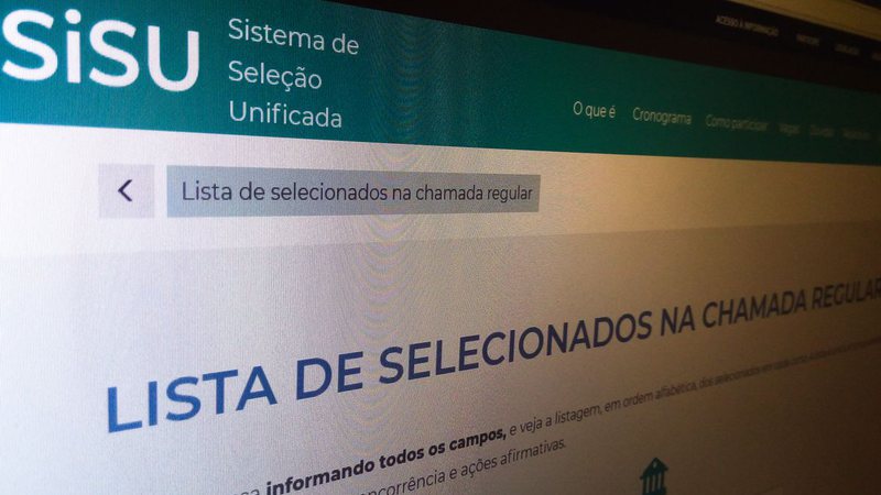 Primeira chamada do Sisu vai até 8 de março