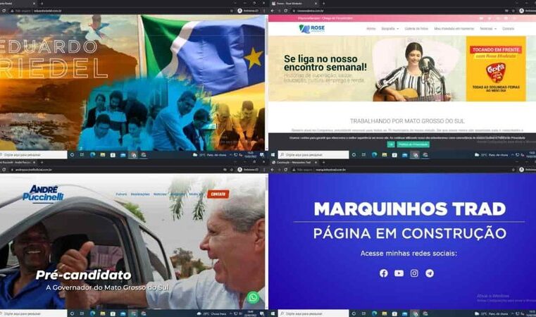 Faltando 5 meses para a campanha eleitoral, pré-candidatos de MS já garantem domínios de sites