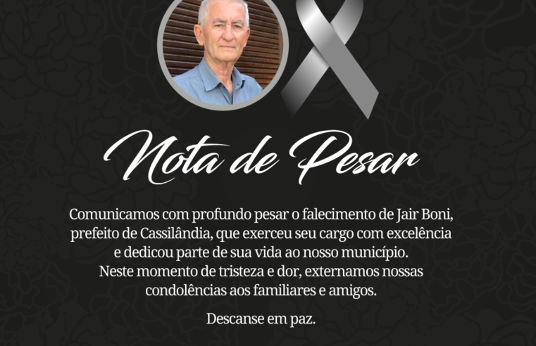 Nota de Pesar: Jair Boni Cogo