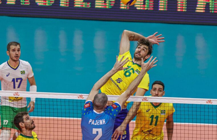 Brasil vence a segunda na Liga das Nações de vôlei masculino