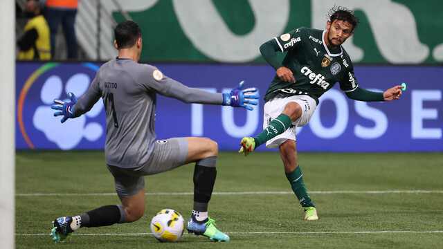 Palmeiras da show, goleia Botafogo e é líder do Brasileirão