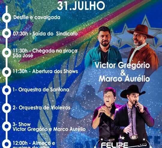 PROGRAMAÇÃO DAS FESTIVIDADES DE DOMINGO EM CASSILÂNDIA