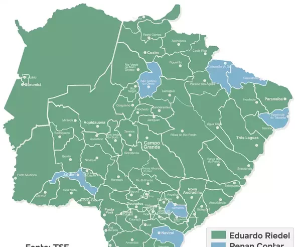 Riedel ganhou em 72 municípios do Estado; Contar em 7