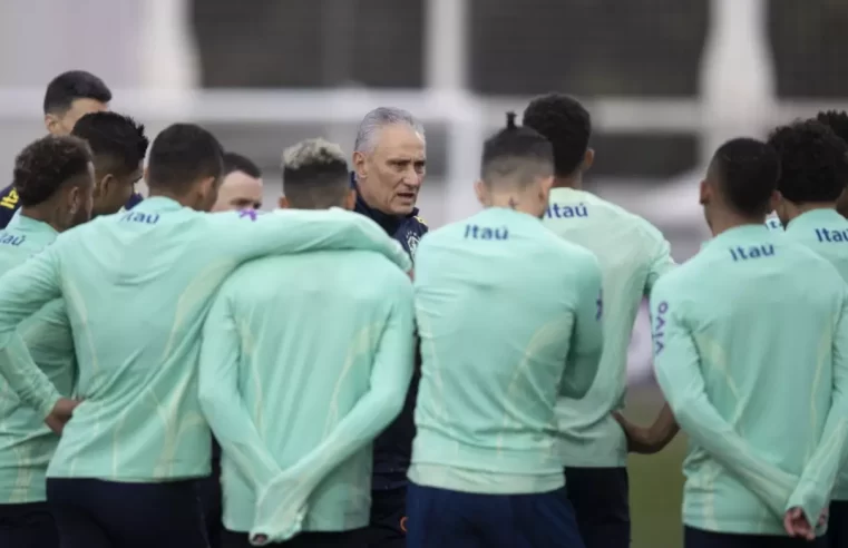 Tite veta registro de imagens em treino da seleção, mas dá pistas sobre formação