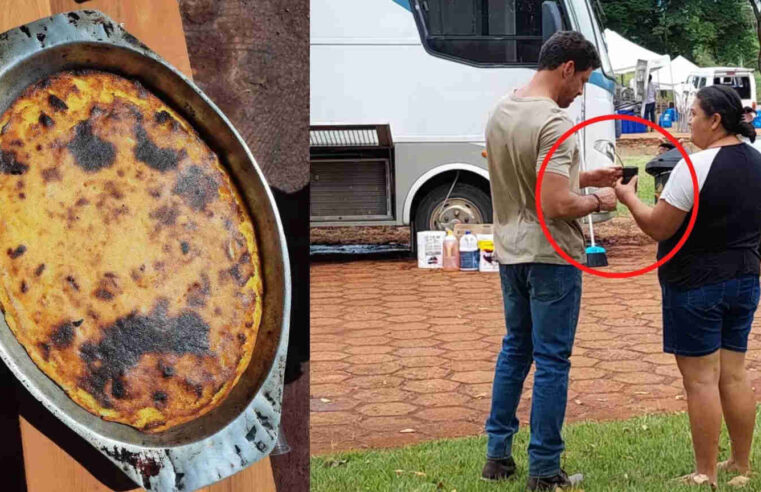 Moradora de MS corre contra o tempo para entregar sopa paraguaia a Cauã Reymond