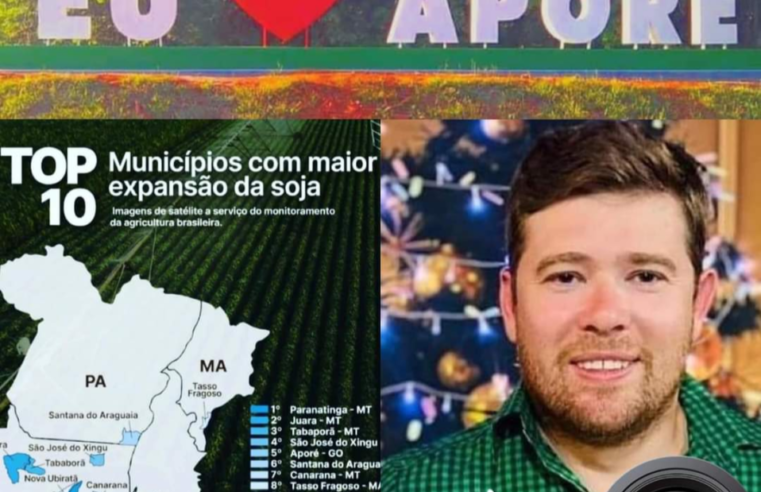 Aporé- GO: 5º Maior Munícipio com expansão de soja no Brasil