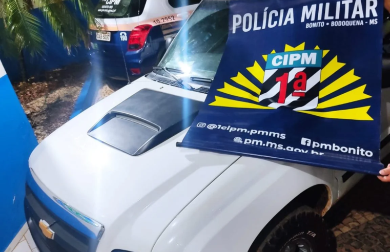 Polícia Militar recupera veículo e prende estelionatário em Bonito