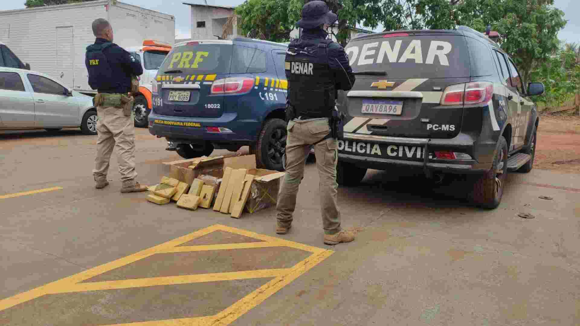 Caminhoneiro é preso em flagrante com maconha avaliada em R$ 616 mil em Campo Grande